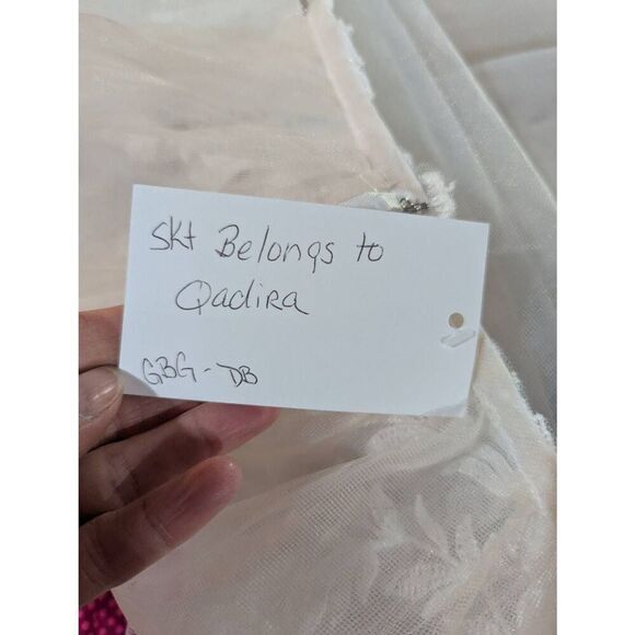 Gretchen's Bridal Gallery Women's Ivory Detachable Bridal Skirt Style Qadira Siz - Picture 4 of 10